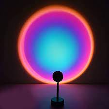 Photo 1 of 
Sunset Projection Led Light, Rainbow Floor Stand Modern Lamp Night Light for Living Room Bedroom Romantic Projector Gift for Wedding Birthday Party -USB Charging 