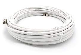 Photo 1 of 3 feet white RG6 Coaxial C12 rated cord 2 pack 