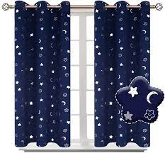 Photo 1 of BGment Moon and Stars Blackout Curtains for Kids Bedroom 52 W by 63 L 