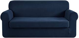 Photo 1 of 2 - Piece stretch slipcovers ( love seat ) ( Navy ) 