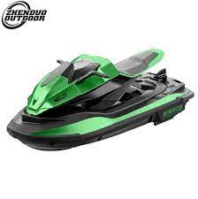 Photo 1 of  Remote Control Boats Motorcycle for Pools and Lakes, JJRC 2.4GHz Racing Speedboat for Kids and Adults with Double Power, Low Battery Reminder, 2 Batteries RC Boat Toy(Green)