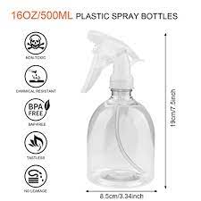 Photo 1 of 16 oz - clear plastic spray bottle ( 7 pack ) 