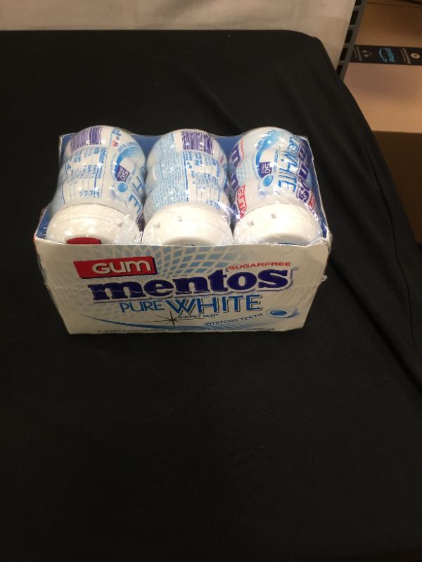 Photo 2 of  Mentos pure white gum (sugar-free) exp- 04/24 - 6 pack 