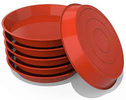 Photo 1 of 10 pack plant saucer 10 inches ( red ) 