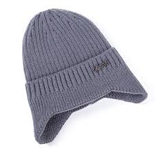 Photo 1 of Grey soft furry grey women's beanie 