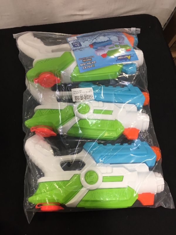 Photo 2 of Aottom Water Guns for Kids - 3 Pack Super Squirt Guns Water Blaster Soaker Gun - 740CC High Capacity Summer Swimming Pool Beach Sand Outdoor Water Fighting Play Toys Gifts for Boys and Girls 