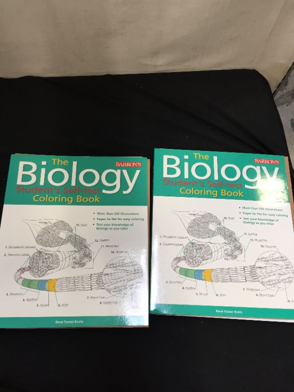 Photo 2 of 2 pack - Biology Student's Self-Test Coloring Book