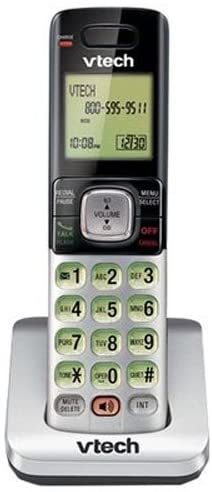 Photo 1 of VTech CS6709 Accessory Cordless Handset, Silver/Black | Requires VTech CS6609, CS6729, CS6829, or CS6859 Series Phone System to Operate
