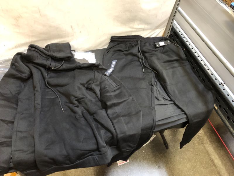 Photo 1 of generic hoodie and sweatpants (black) XL