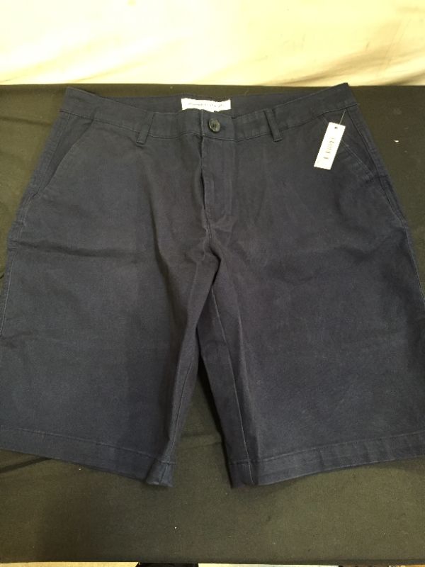 Photo 1 of amazon classic khaki navy blue shorts size 12 boys 