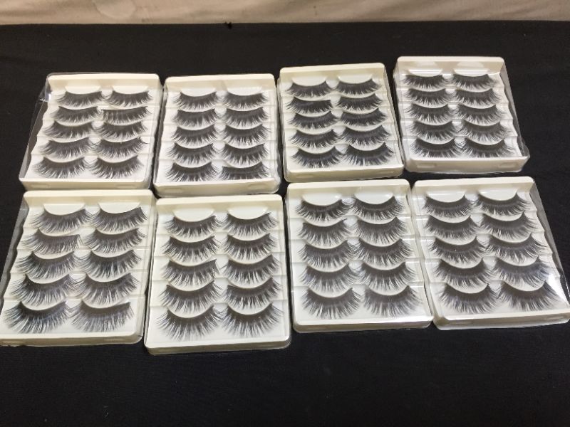 Photo 1 of 10 PC EYELASHES WITH BLUE --8 PACKS 