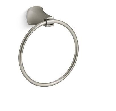 Photo 1 of 
Rubicon Wall-Mount Towel Ring in Vibrant Brushed Nickel