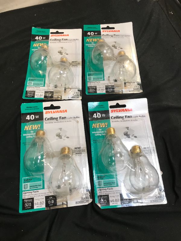 Photo 2 of 4 packs 40-Watt A15 Double Life Incandescent Light Bulb in Soft White Color 2700K Temperature (2-Pack)
