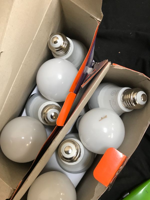 Photo 1 of 2 packs of 60-Watt Equivalent A19 Dimmable LightSHIELD Germicidal 5000K Daylight White LED Light Bulbs (4-Pack)