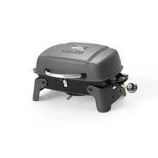 Photo 1 of 1-Burner Portable Propane Gas Table Top Grill in Black
