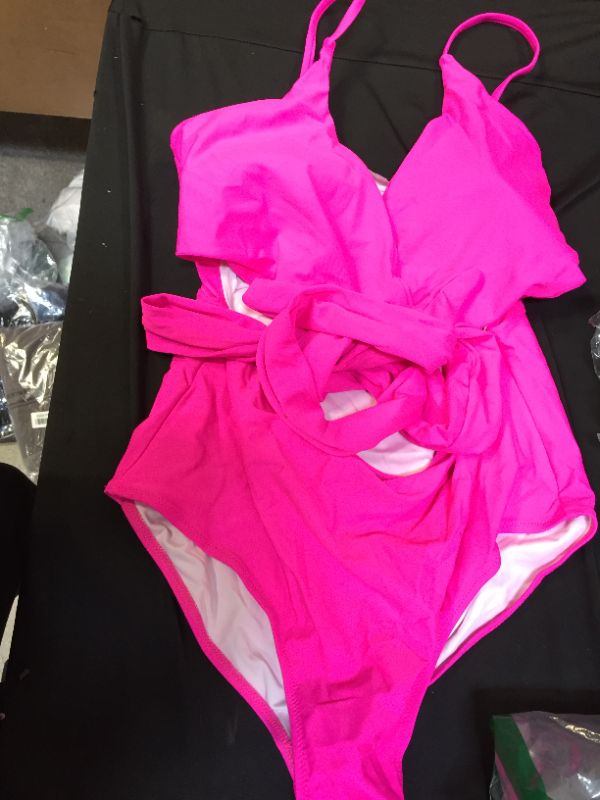 Photo 1 of hot pink womens bathing suit size large 