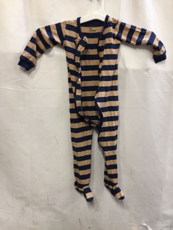 Photo 1 of baby onesie brown and navy blue with zipper size 3 yrs old 