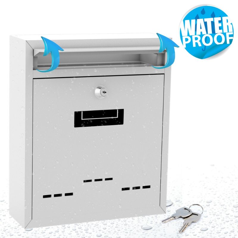 Photo 1 of SereneLife SLMAB04 - Indoor/Outdoor Wall Mount Locking Mailbox
