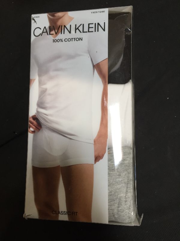 Photo 2 of Calvin Klein Underwear Cotton Classics Multipack Short Sleeve V-Neck XL