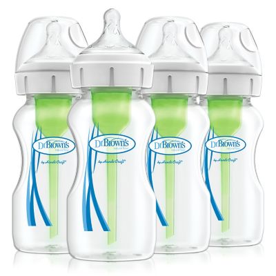 Photo 1 of Dr. Brown's Options+ Wide-Neck Baby Bottle, 9 Ounce (4 Count)
