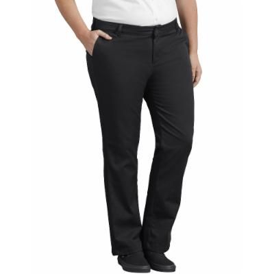 Photo 3 of Dickies Women's Plus Stretch Twill Pants - Rinsed Black Size 18W (FPW513)
