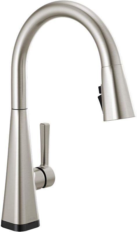 Photo 1 of Delta Faucet Lenta Single-Handle Touch Kitchen Sink Faucet with Pull Down Sprayer, Touch2O and ShieldSpray Technology, Magnetic Docking Spray Head, SpotShield Stainless 19802TZ-SP-DST
