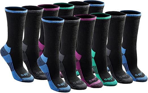 Photo 1 of Dickies womens Dritech Advanced Moisture Wicking Crew Sock (6 Pairs) size 6-9
