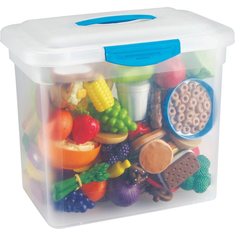 Photo 1 of Learning Resources New Sprouts Classroom Play Food Set, 100 Pieces (MISSING 82 PEICES)