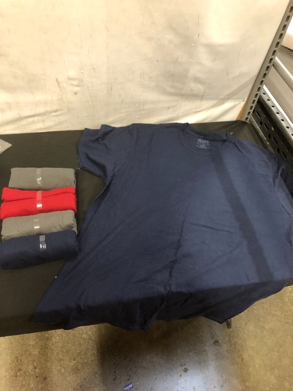 Photo 1 of GILDAN XL SHIRTS NAVY/GRAY/RED -- 5 PCK