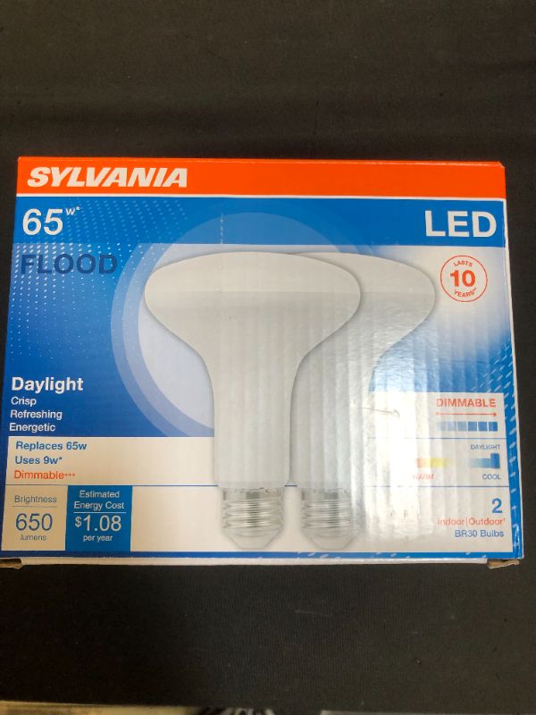 Photo 1 of 2 Sylvania Dimmable 65w Flood Day Light Bulb Long Neck 650 Lumen Brand
