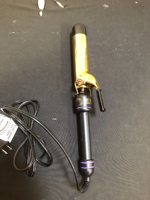 Photo 1 of Hot Tools Signature Series Gold Curling Iron/Wand, 1.5 Inch
