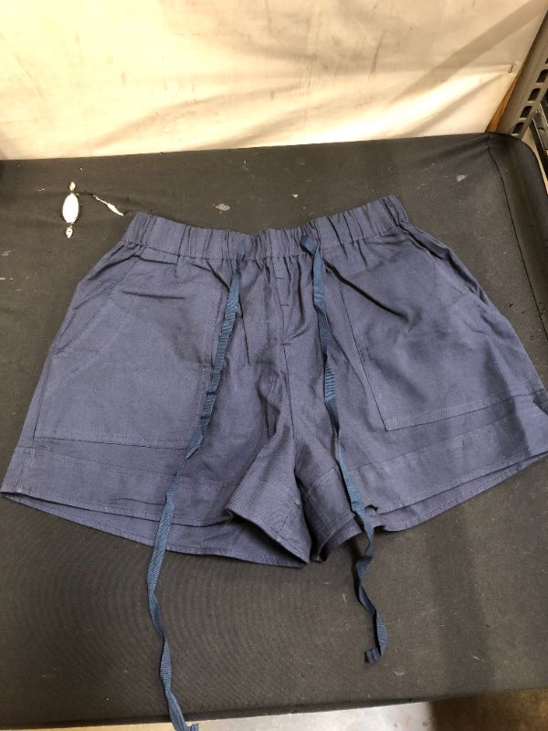 Photo 1 of WOMENS NAVY BLUE SHORTS
SIZE SMALL