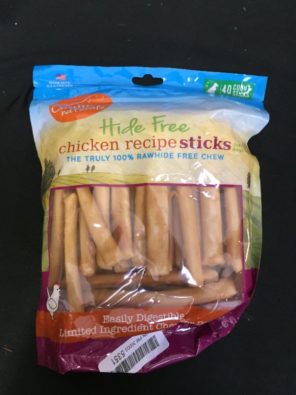 Photo 1 of Canine Naturals Hide Free 5-inch Chicken Recipe Stick Dog Chew, 40 Count
