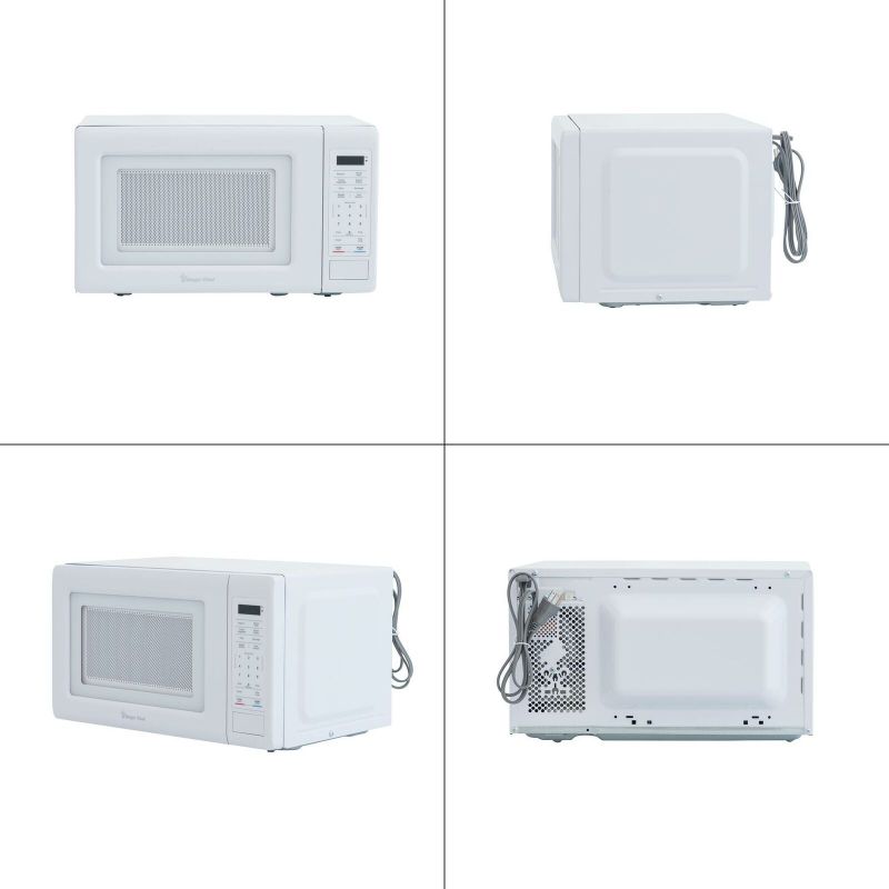 Photo 2 of 0.7 cu. ft. countertop microwave in white | magic chef kitchen timer convenience
