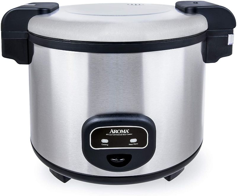 Photo 1 of Aroma Housewares 60-Cup (Cooked) (30-Cup UNCOOKED) Commercial Rice Cooker, Stainless Steel Exterior (ARC-1130S)
