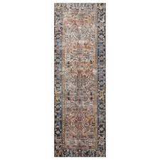 Photo 1 of Chris Loves Julia x Loloi Jules 2'6" x 12' Terracotta and Multicolor Runner
