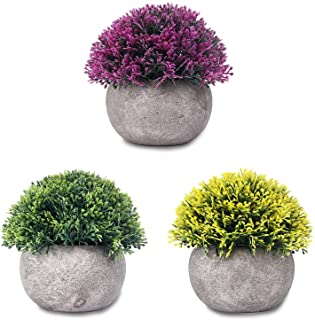 Photo 1 of 3pcs Mini Potted Plants Artificial, Small Artificial Plants for Home Decor Indoor and Office