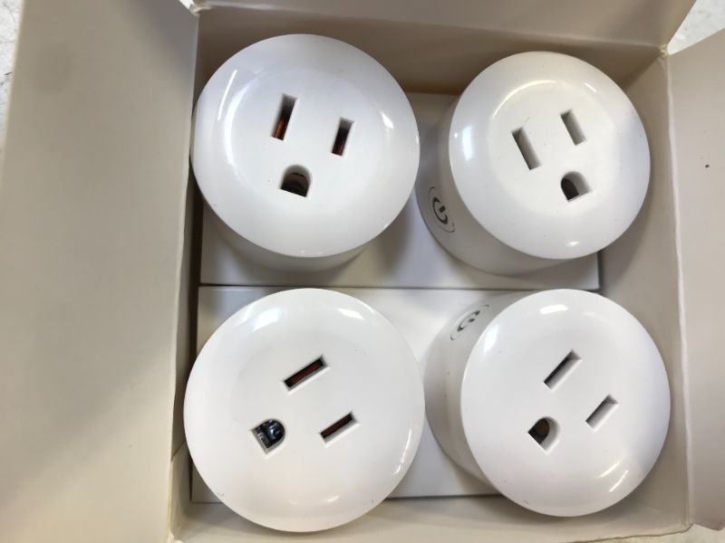 Photo 3 of  Mini Smart Plugs That Work with Alexa Google Home 2.4 GHz Network Wireless WiFi Outlet No Hub Required, APP Remote Control Smart Socket with Timer and Group Control 10A Max. 4 Pack