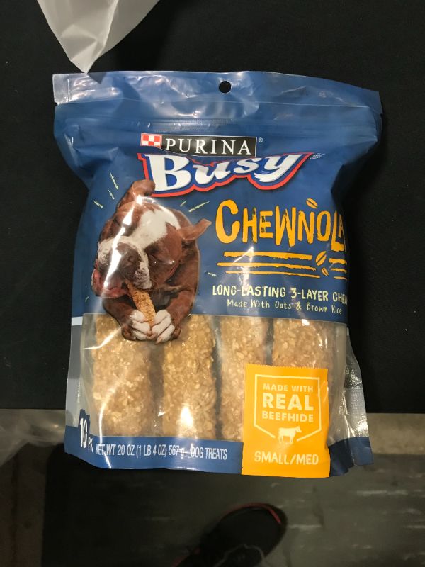 Photo 1 of Busy Bone Chewnola Triple Reward Small/Medium Dog Treats, 10 count