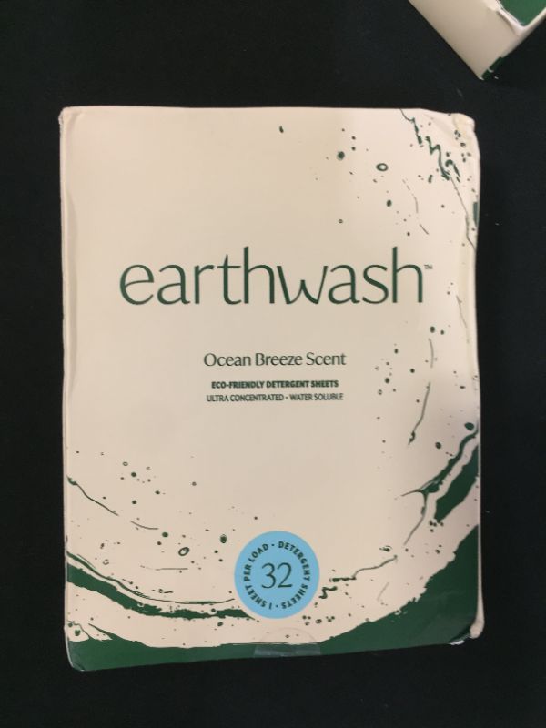 Photo 2 of Earth Wash Laundry Sheets, OCEAN BREEZE SCENT (32 Loads), The Perfect Eco-Friendly Plastic Free Detergent Strips, Ideal for Travel/Home Use. Biodegradable-Easy Dissolve, True Eco-Wash
