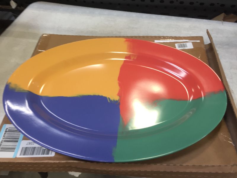 Photo 1 of 21 inch plastic platter color multi color 