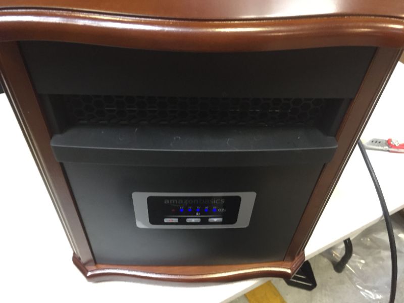 Photo 3 of Amazon Basics Portable Eco-Smart Space Heater - Wood
