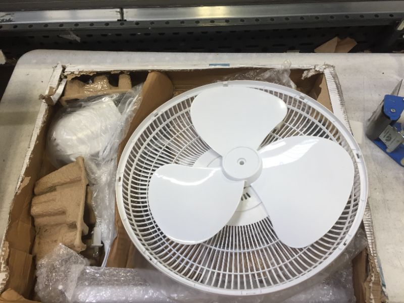 Photo 1 of Black & Decker 16 In. Stand Fan with Remote, White - 16" Diameter - 3 Speed - Durable, Adjustable Height, Tilt Angle, Oscillating, Timer-off Function - 22.8" Height x 17.7" Width x 15.8" Depth - White