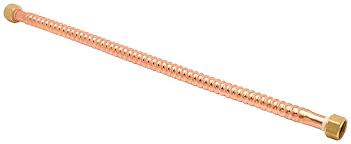 Photo 1 of 3/4 in. x 24 in. Copper Water Heater Supply Line 12 COUNT 
