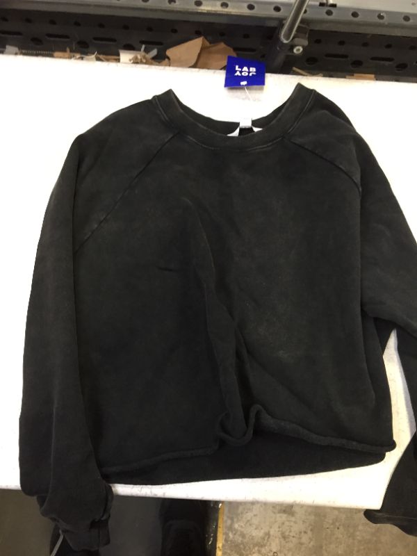 Photo 1 of black crop top sweater size xl