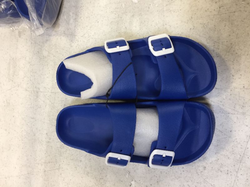 Photo 1 of blue flip flops size 39