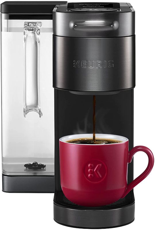 Photo 1 of Keurig K-Supreme Plus SMART Coffee Maker, Single Serve K-Cup Pod Coffee Brewer, BREWID and MultiStream Technology, 78 Oz Removable Reservoir, Brews 4 to 12oz cups, Black Stainless Steel