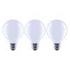 Photo 1 of 100-Watt Equivalent G25 Dimmable Globe Frosted Glass Filament LED Vintage Edison Light Bulb Daylight 4 packs of 3