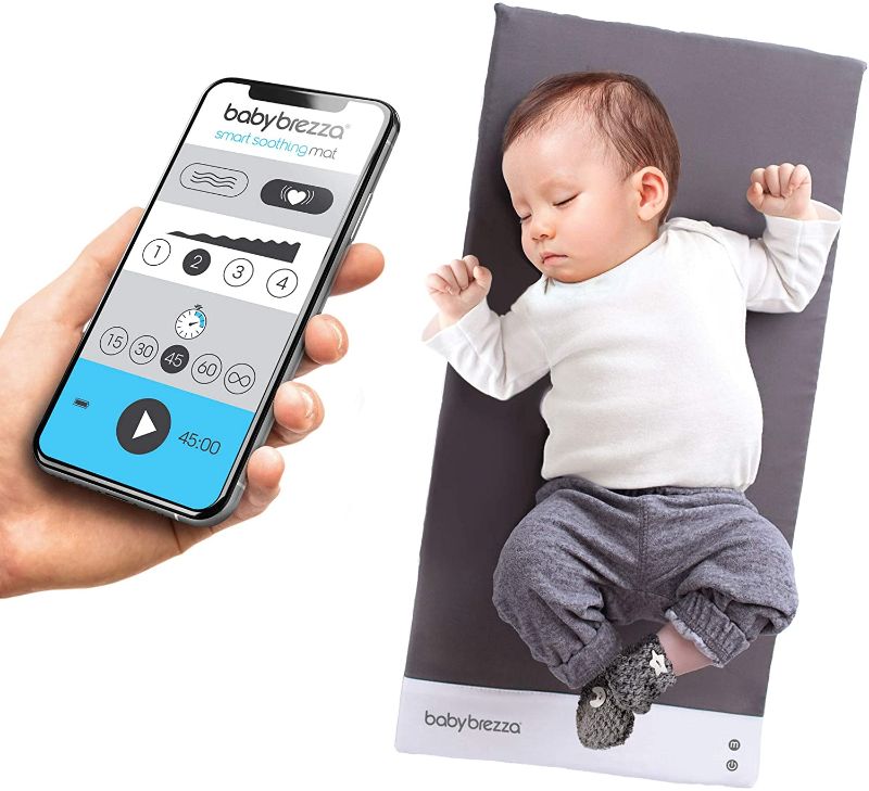 Photo 1 of Baby Brezza Sleep and Soothing Smart Soothing Mat - Vibrating Baby Mat/Soother Pad Aides in Calming Fussy Baby for Easier Sleep, Infant: 0-12 Months
