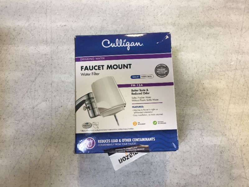 Photo 2 of Culligan Faucet Mount Water Filter, White